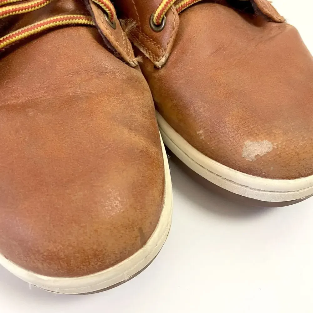 Polo Ralph Lauren Leather Chukka Sneaker Boots Sz 5 Minimalist Rugged‎ Casual